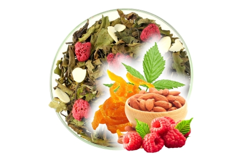 Herbata Biała PAI MU TAN MIGDAŁ MALINA (OT) (25g) Wyjątkowe Połączenie Aromatu